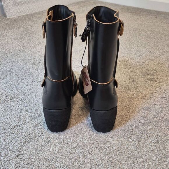 Harley-Davidson Women's Size 10 Lalanne Engineer Riding Boots Black - Picture 4 of 8